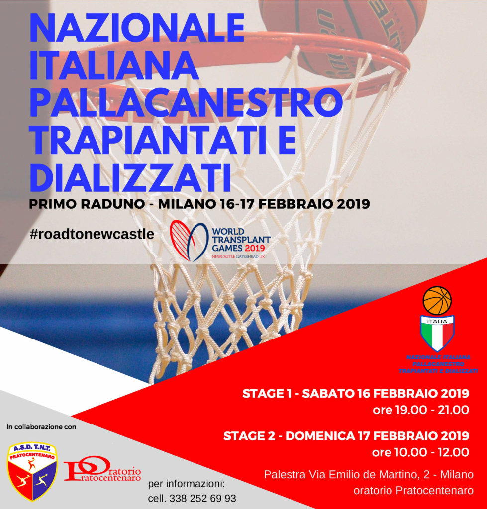 1° raduno nazionale italiana pallacanestro trapiantati e dializzati