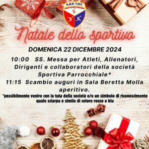 Scopri di più sull'articolo Natale dello sportivo – domenica 22/12/2024